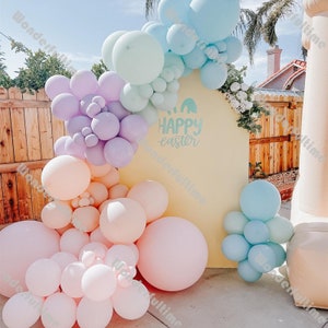 99pcs multicolore macaron viola blu rosa menta pesca palloncino ghirlanda kit arco decorazione festa di compleanno baby shower decor forniture di nozze