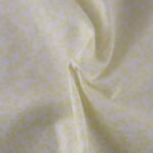 May include: Close-up of a folded, textured fabric in a pale yellow colour. The fabric has a subtle, dotted pattern and appears soft and lightweight. The folds create shadows and depth, highlighting the texture.