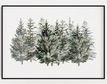 KERSTPRINT, Kerstmuurkunst, Feestelijke Print, Winterdecor, Kerstdecor, Kerstdecoratie