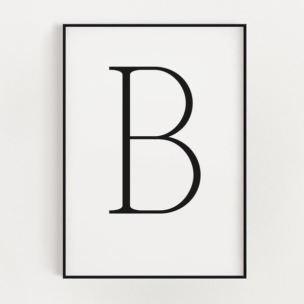 Letter B Poster - Etsy