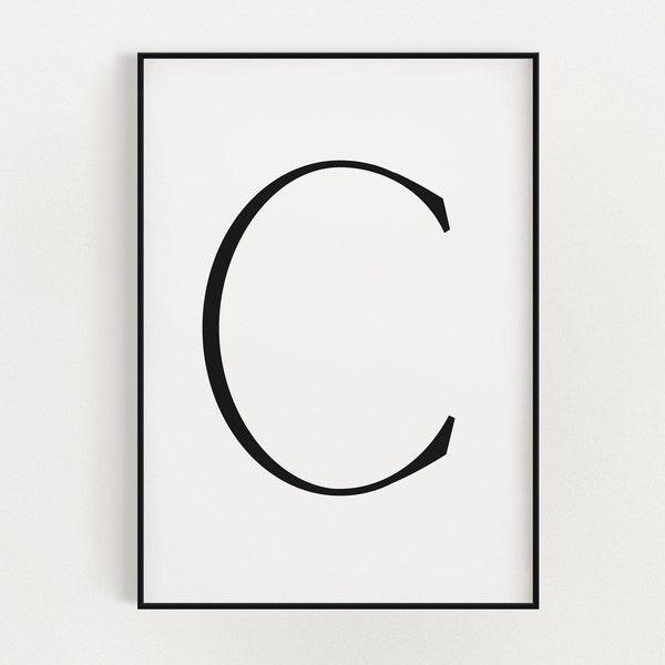 Letter C Wall Art Etsy UK