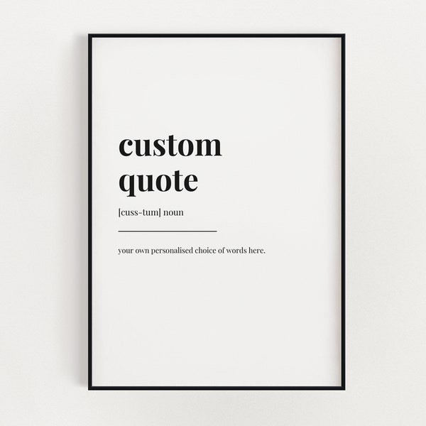 Custom Quote Print Make Your Own Quote Print