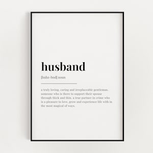 EHEMANN DEFINITION BEDEUTUNG | Druckbare Wandkunst | Geschenk für Männer | Digitaler Download Druck