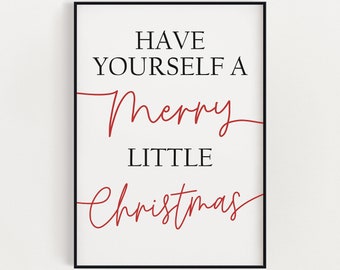 KERSTAFDRUK | Kerst kunst aan de muur | Beleef een vrolijk kerstfeest | Winterdecor | Kerstdecoratie | Typografie kunst