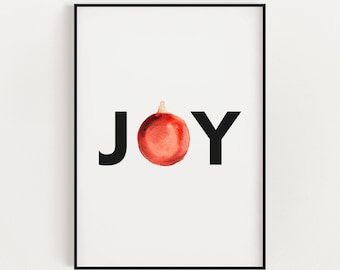 KERSTPRINT, kerstkunst aan de muur, feestelijke print, winterdecor, kerstdecor, kerstversiering