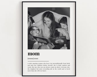 PERSONALISED MOM DEFINITION Print | Wall Art Print | Gift For Mom | Mom Print | Definition Print | Mom Quote Print | Birthday Gift