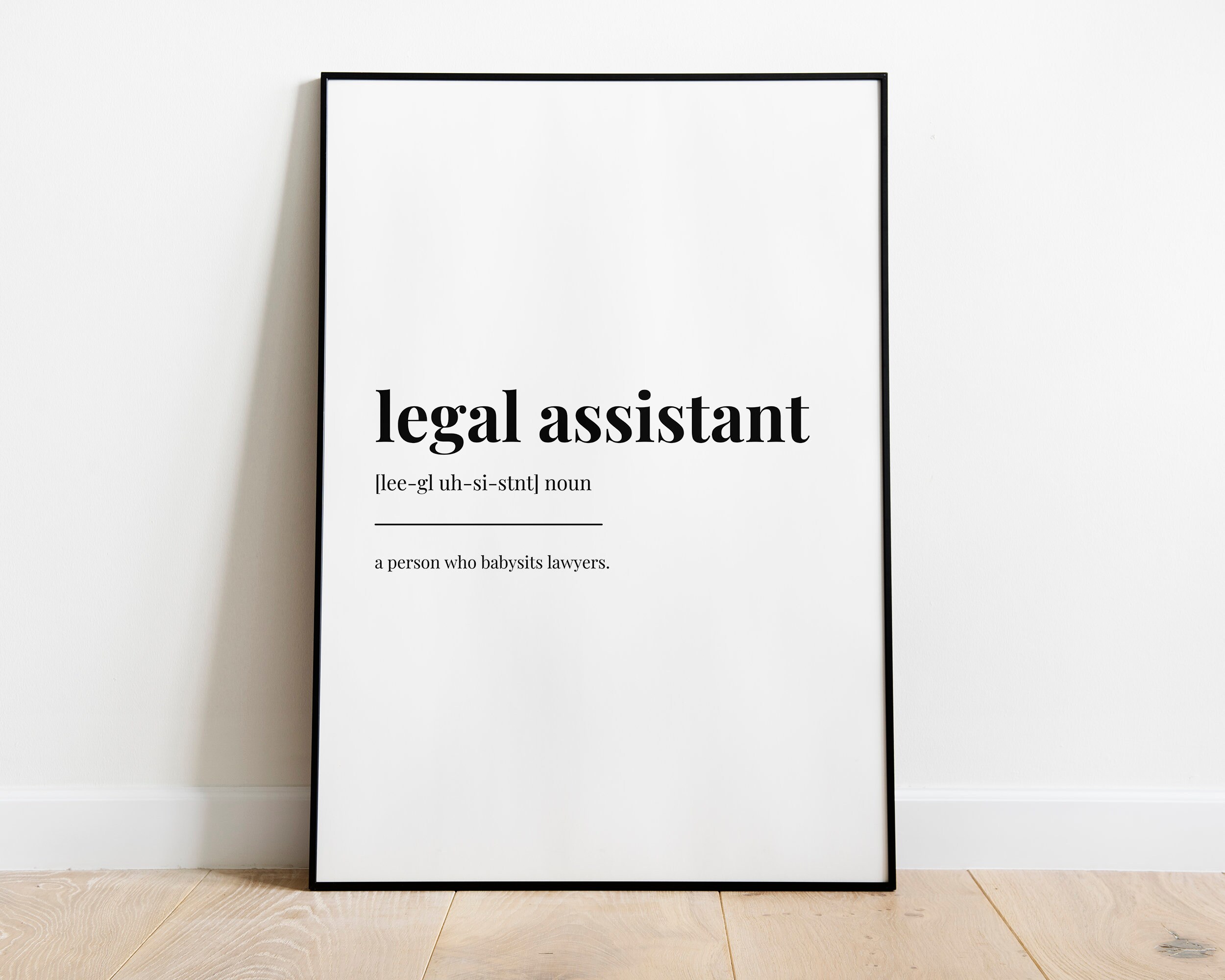 LEGAL ASSISTANT DEFINITION Print Wall Art Print Gift for Etsy