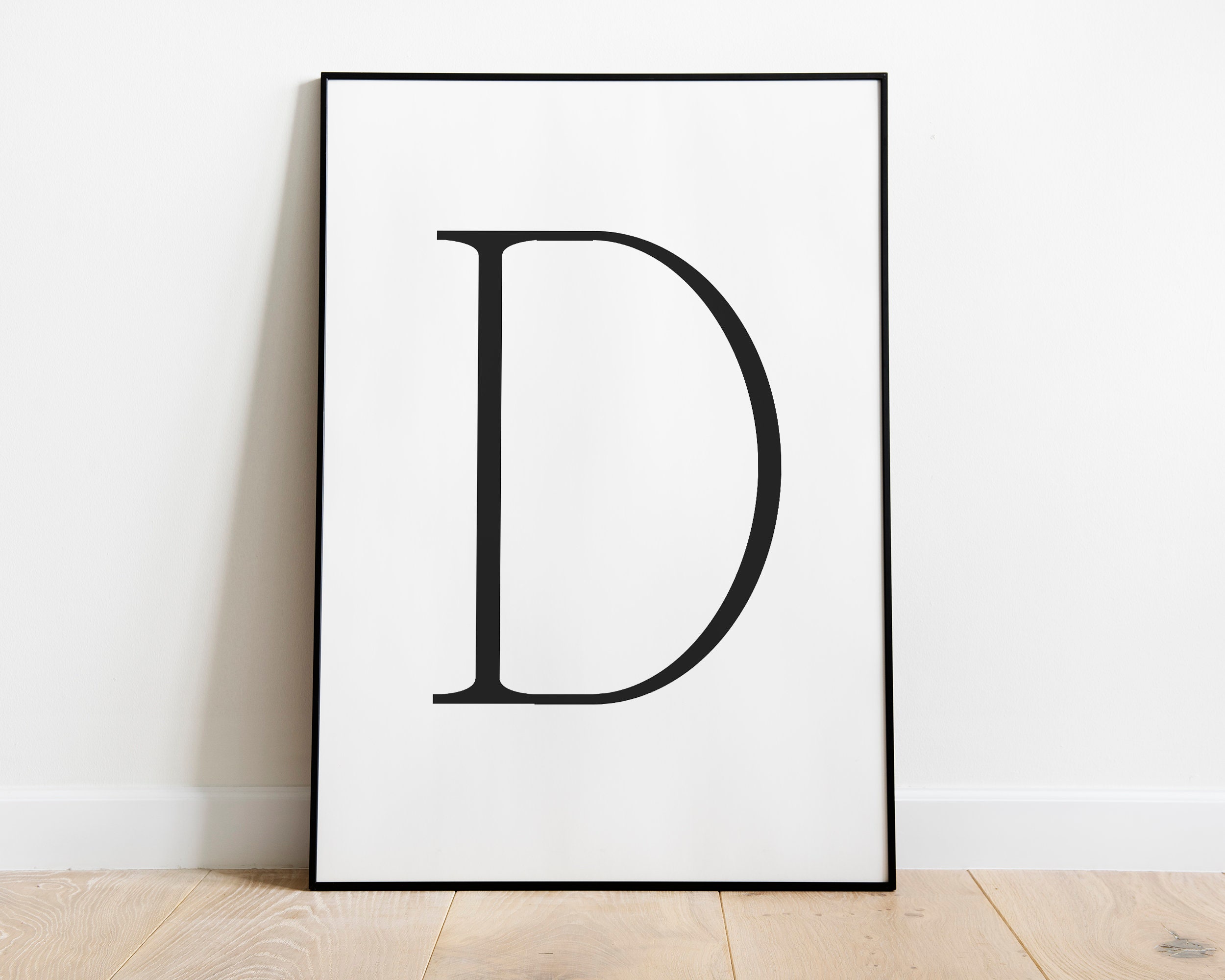Letter D Print Letter D Wall Art Letter D Decor Letter D Etsy