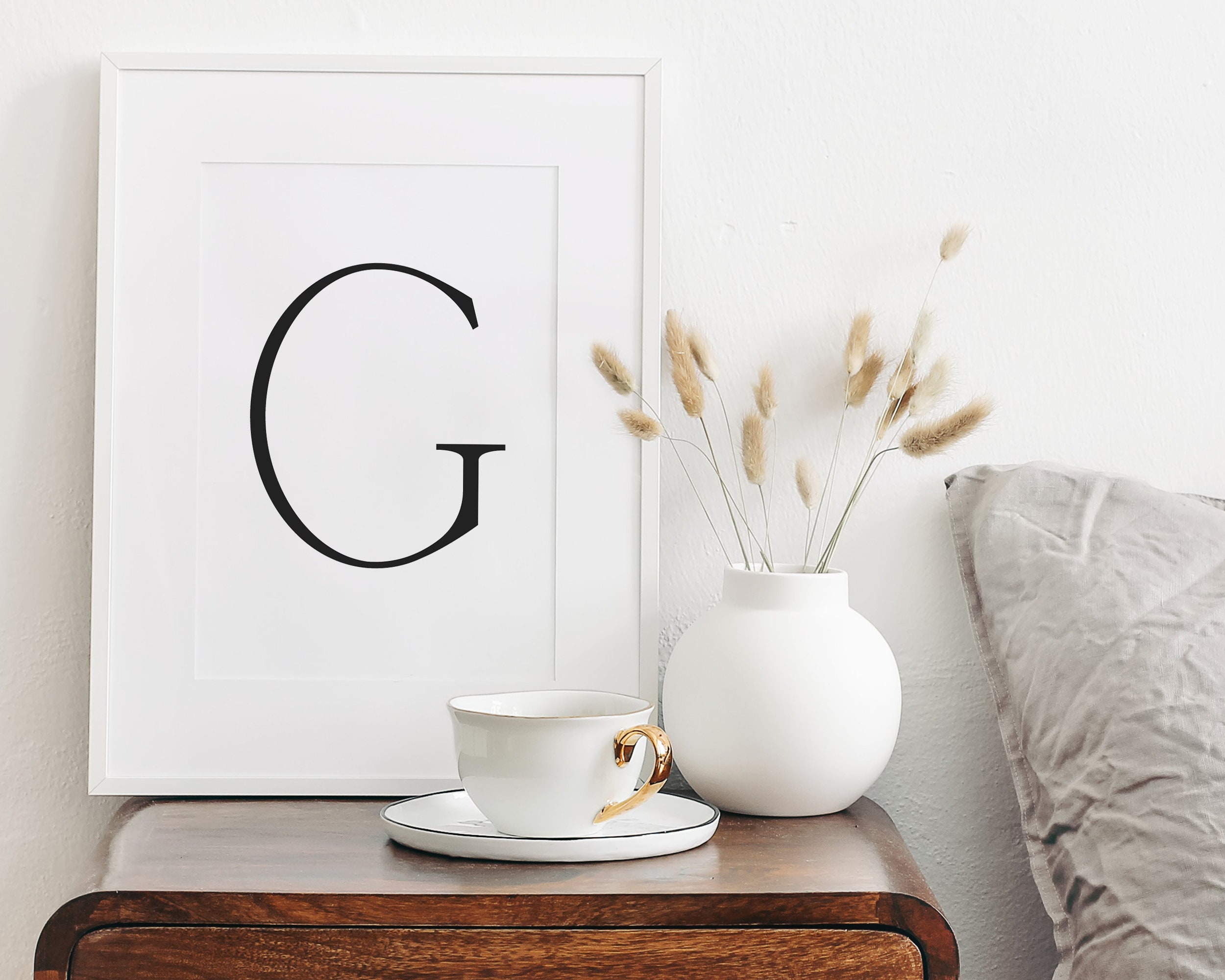 LETTER G PRINT Letter G Wall Decor Letter G Sign Nursery Etsy