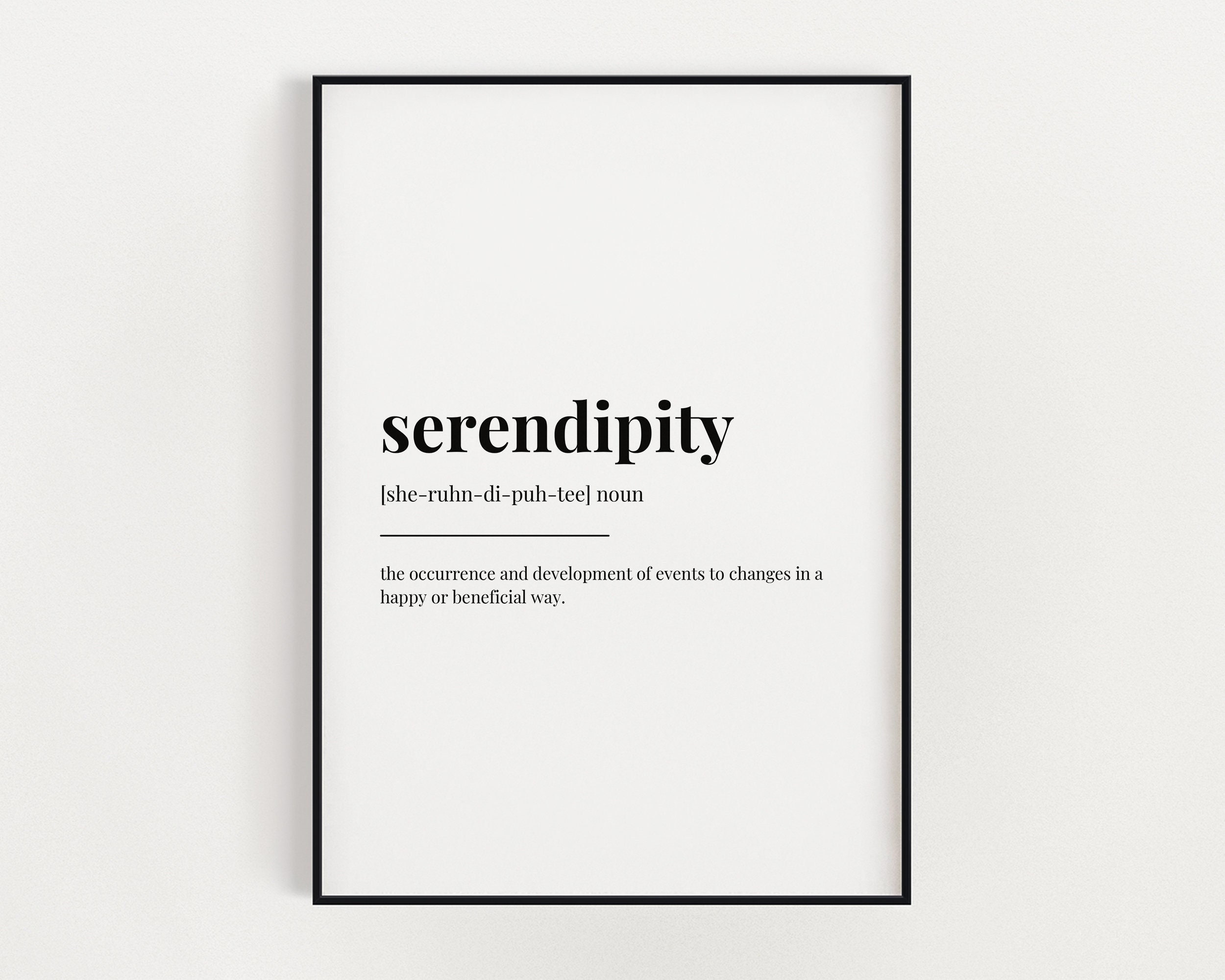 What does serendipity mean deals