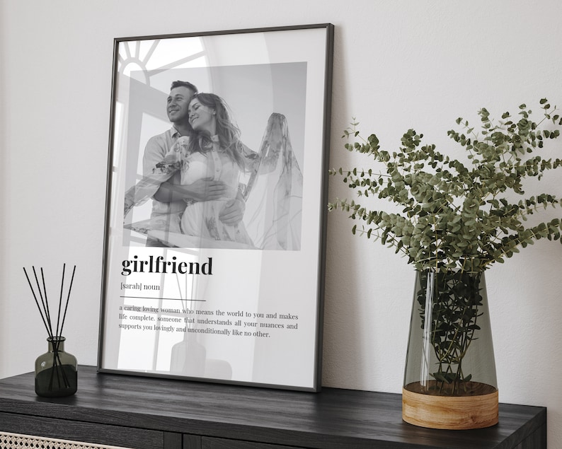 PERSONALISED GIRLFRIEND DEFINITION Print, Gift for Girlfriend ...