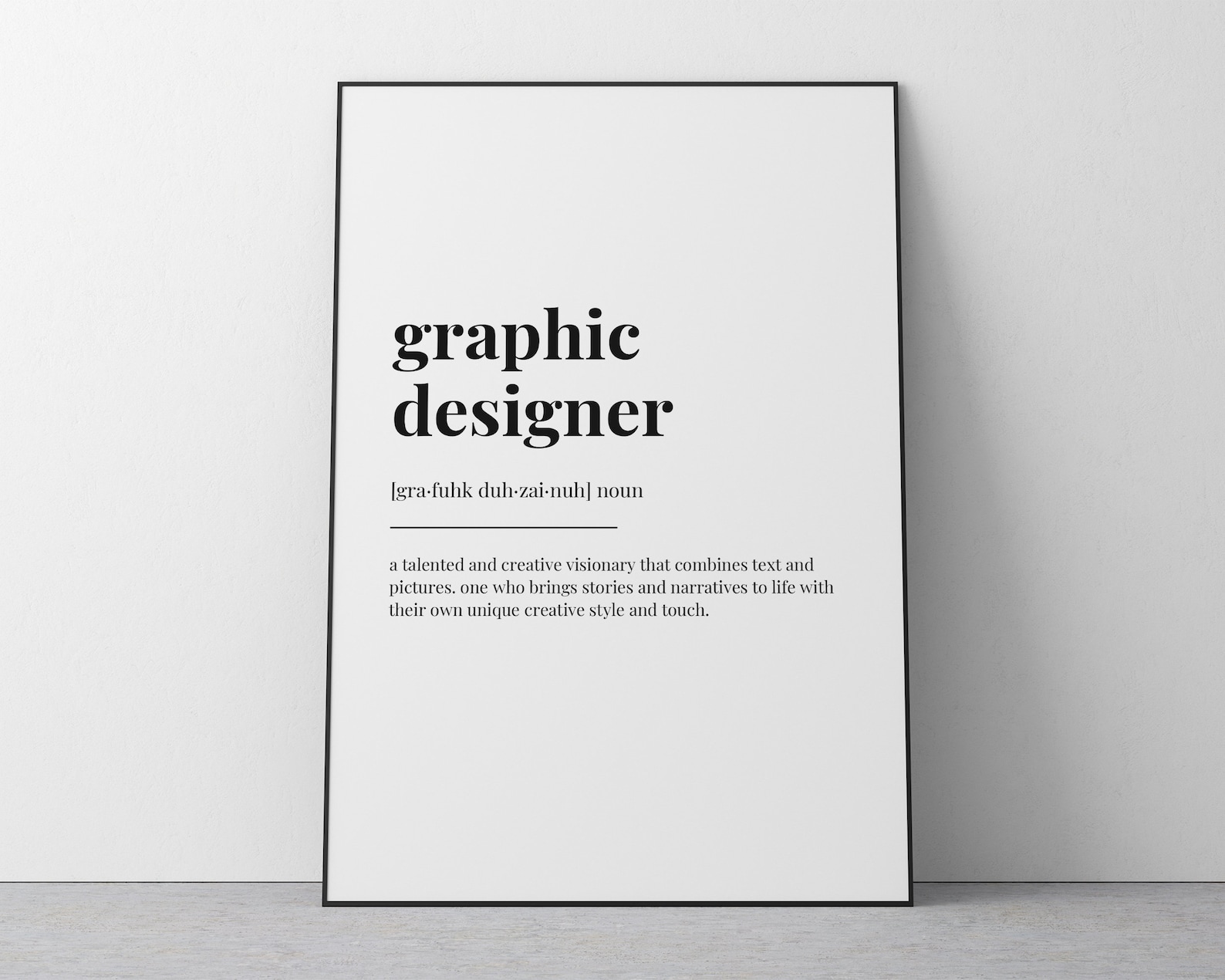 GRAPHIC DESIGNER DEFINITION Print Wall Art Print Graphic Etsy UK