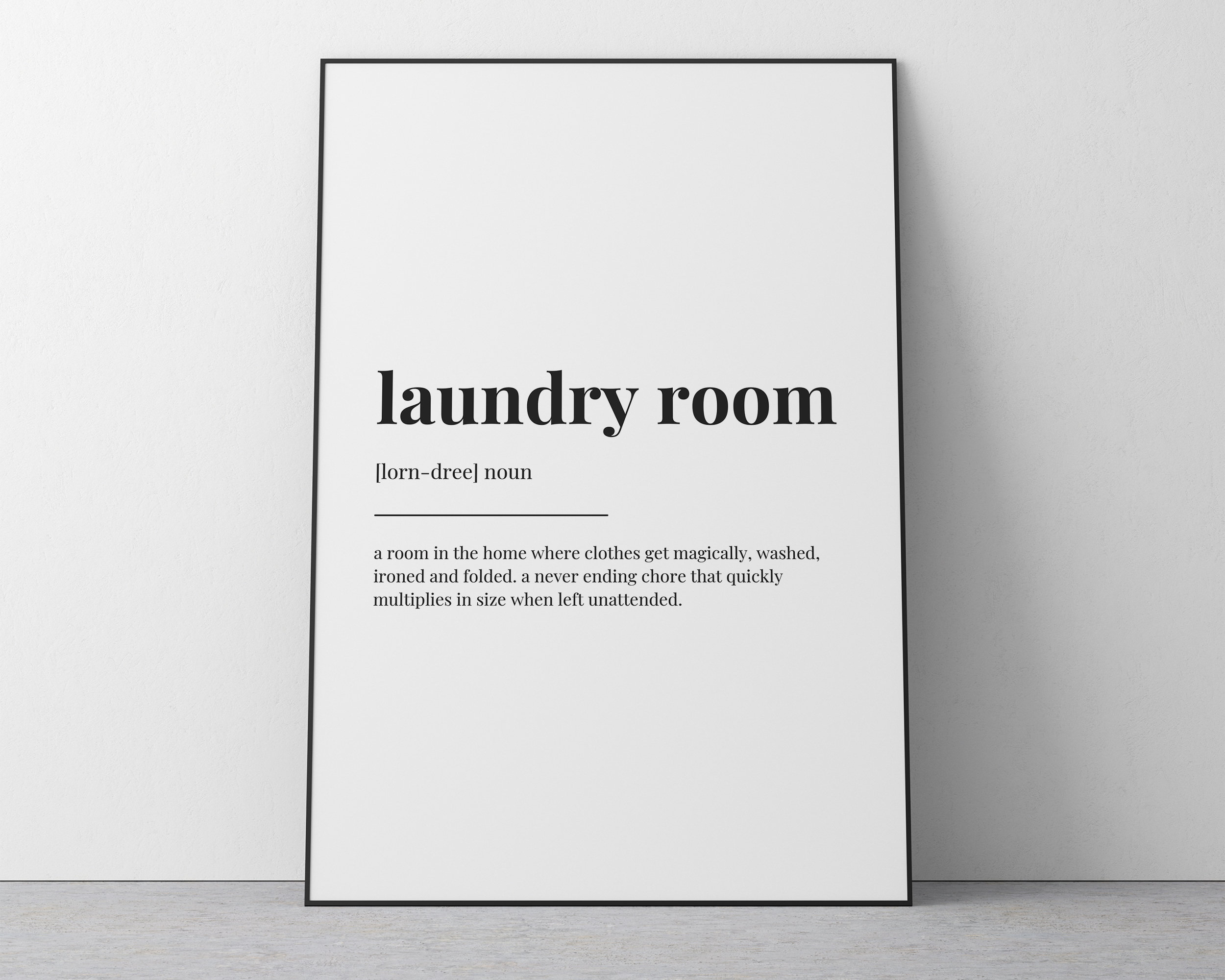 LAUNDRY ROOM DEFINITION Print Wall Art Print Laundry Print Etsy UK