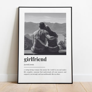 PERSONALISED GIRLFRIEND DEFINITION Print, Gift for Girlfriend ...