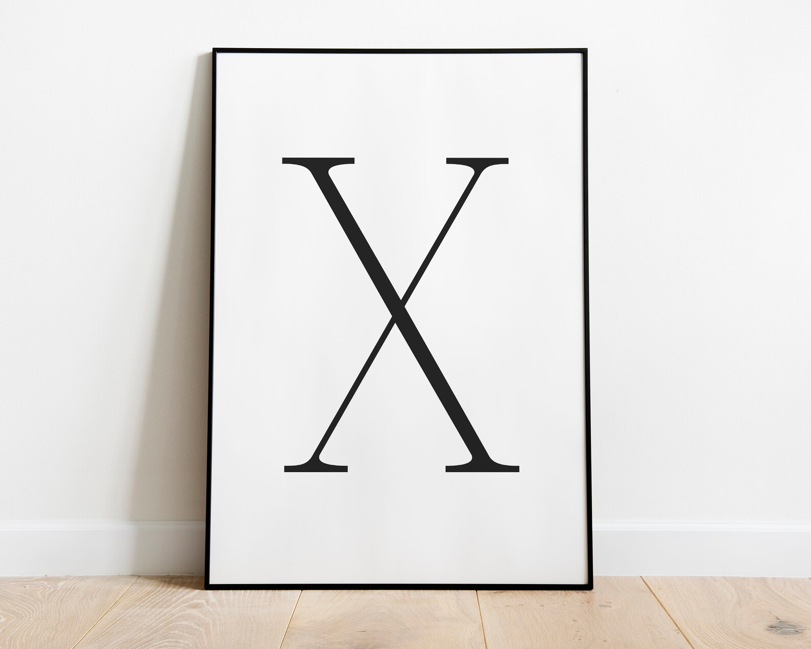 Letter X Print Letter X Wall Art Letter X Decor Letter X Etsy