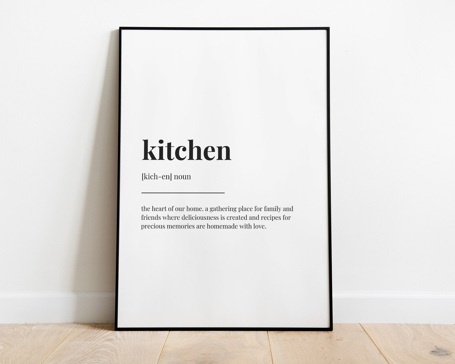 KITCHEN DEFINITION PRINT Wall Art Print Kitchen Print Etsy UK