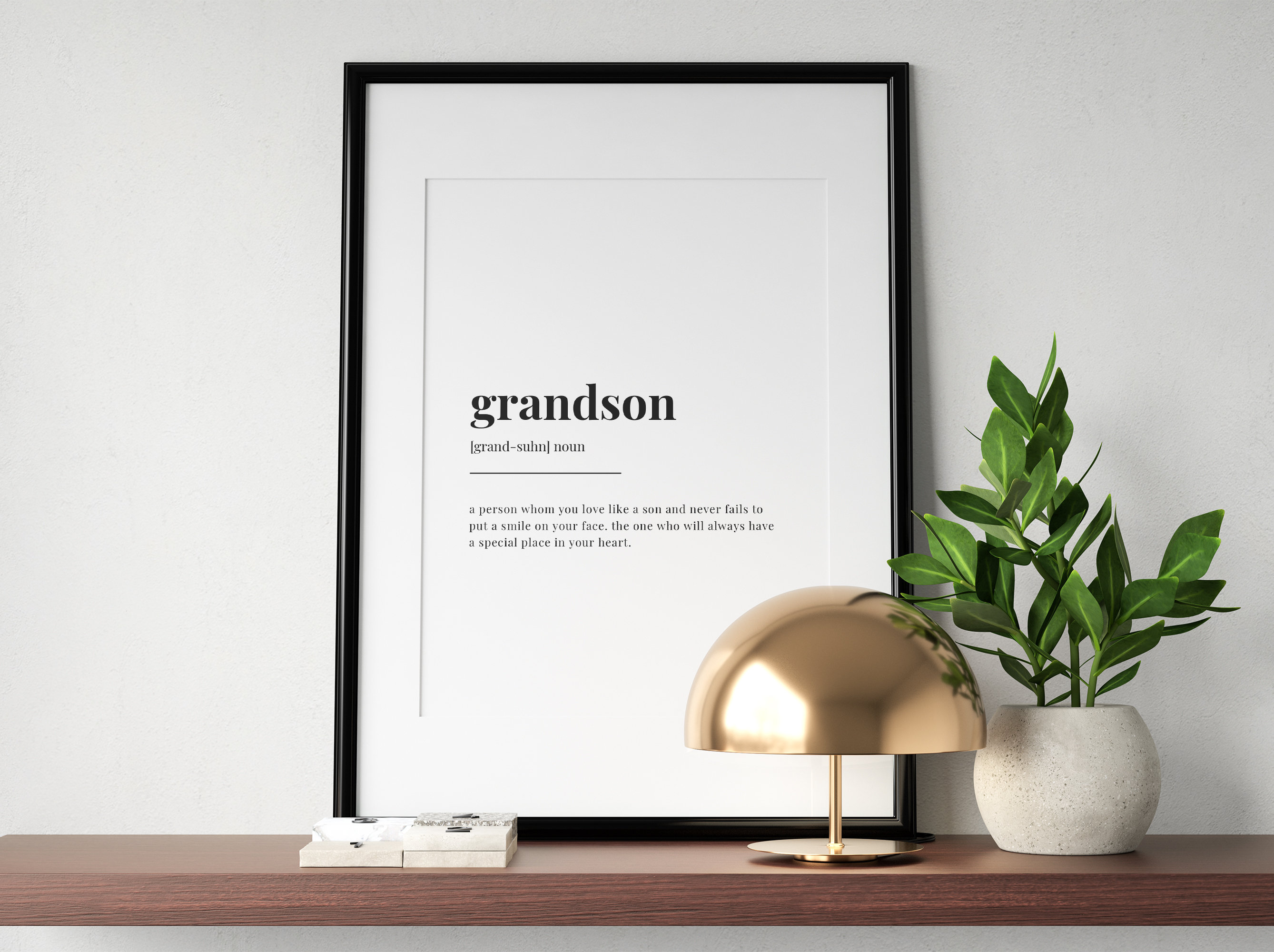 Grandson Definition Meaning Printable Wall Art Grandson Etsy