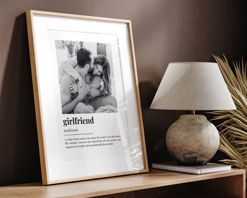 PERSONALISED GIRLFRIEND DEFINITION Print, Gift for Girlfriend ...