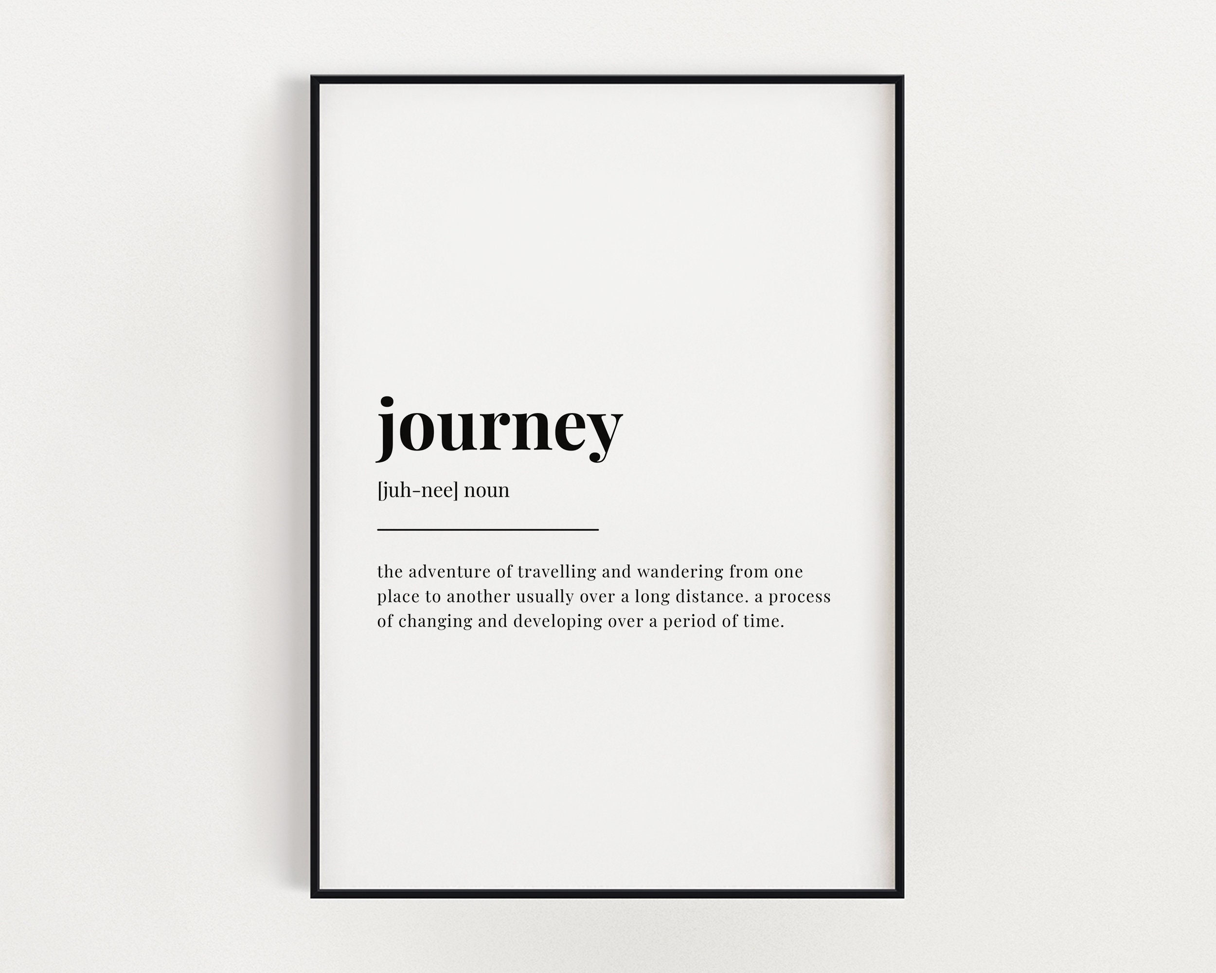 meaning of english word journey