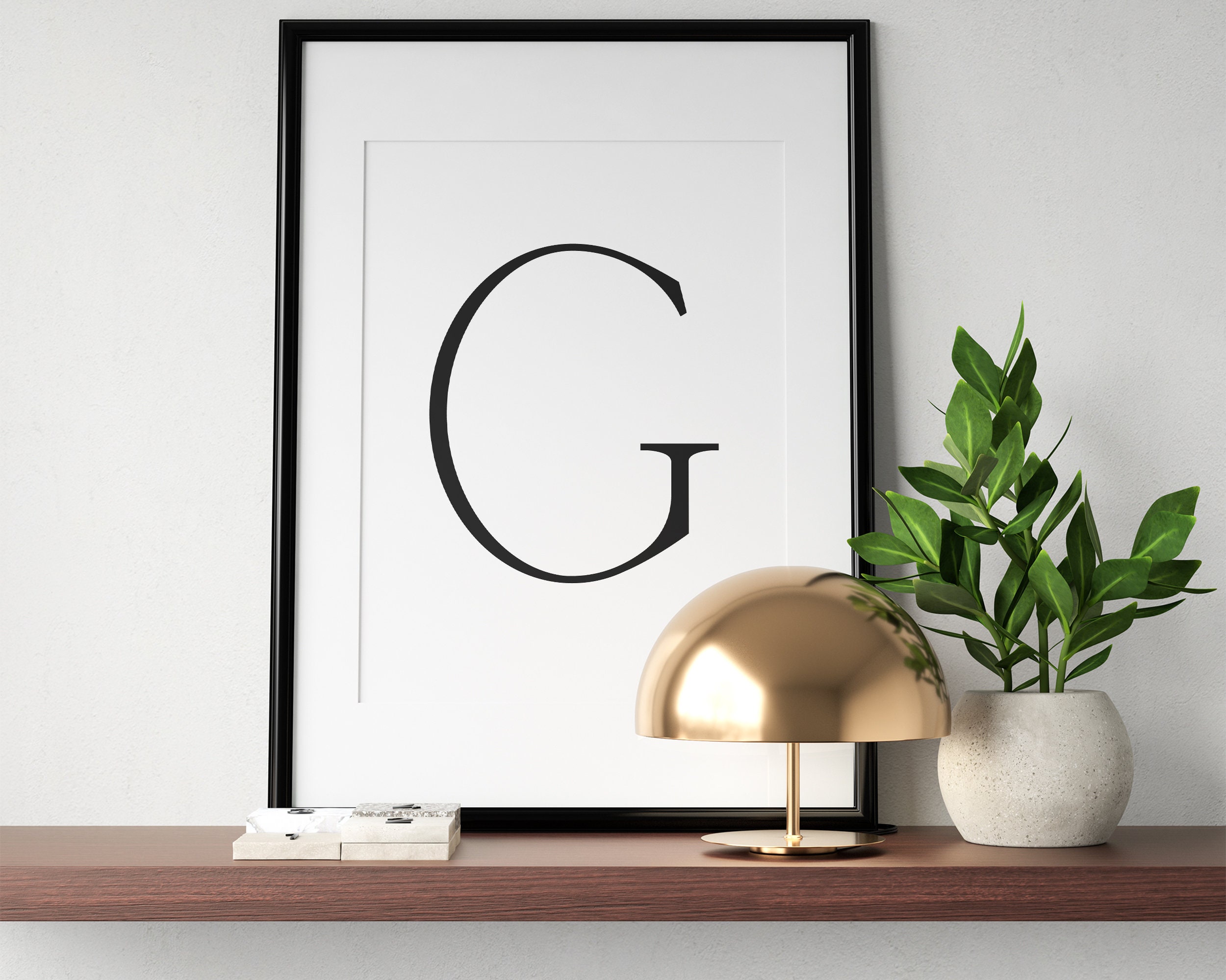 Letter G Print Letter G Wall Art Letter G Decor Letter G Etsy