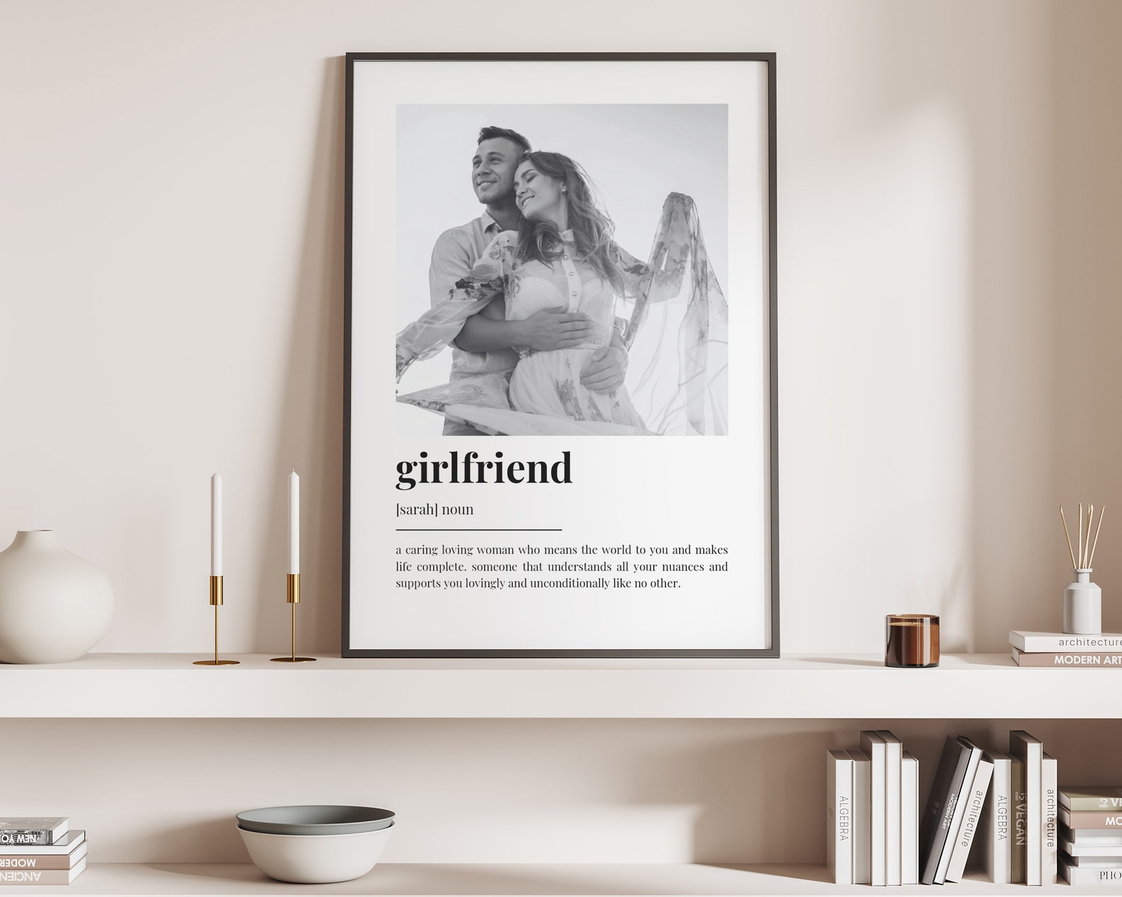 PERSONALISED GIRLFRIEND DEFINITION Print, Gift for Girlfriend ...
