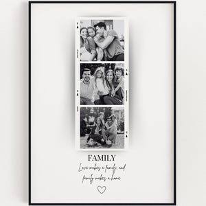 PERSONALISED FAMILY PHOTO Print, Wall Art Print, Custom Family Gift, Custom Gift With Photo