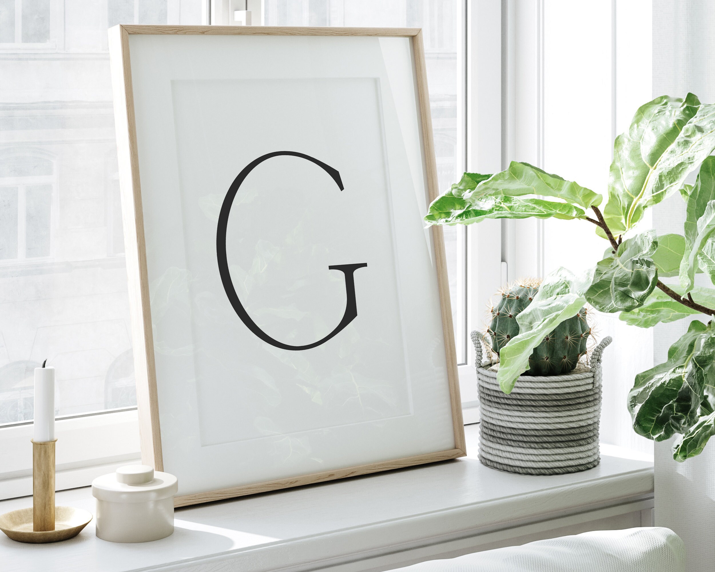 LETTER G PRINT Letter G Wall Decor Letter G Sign Nursery Etsy