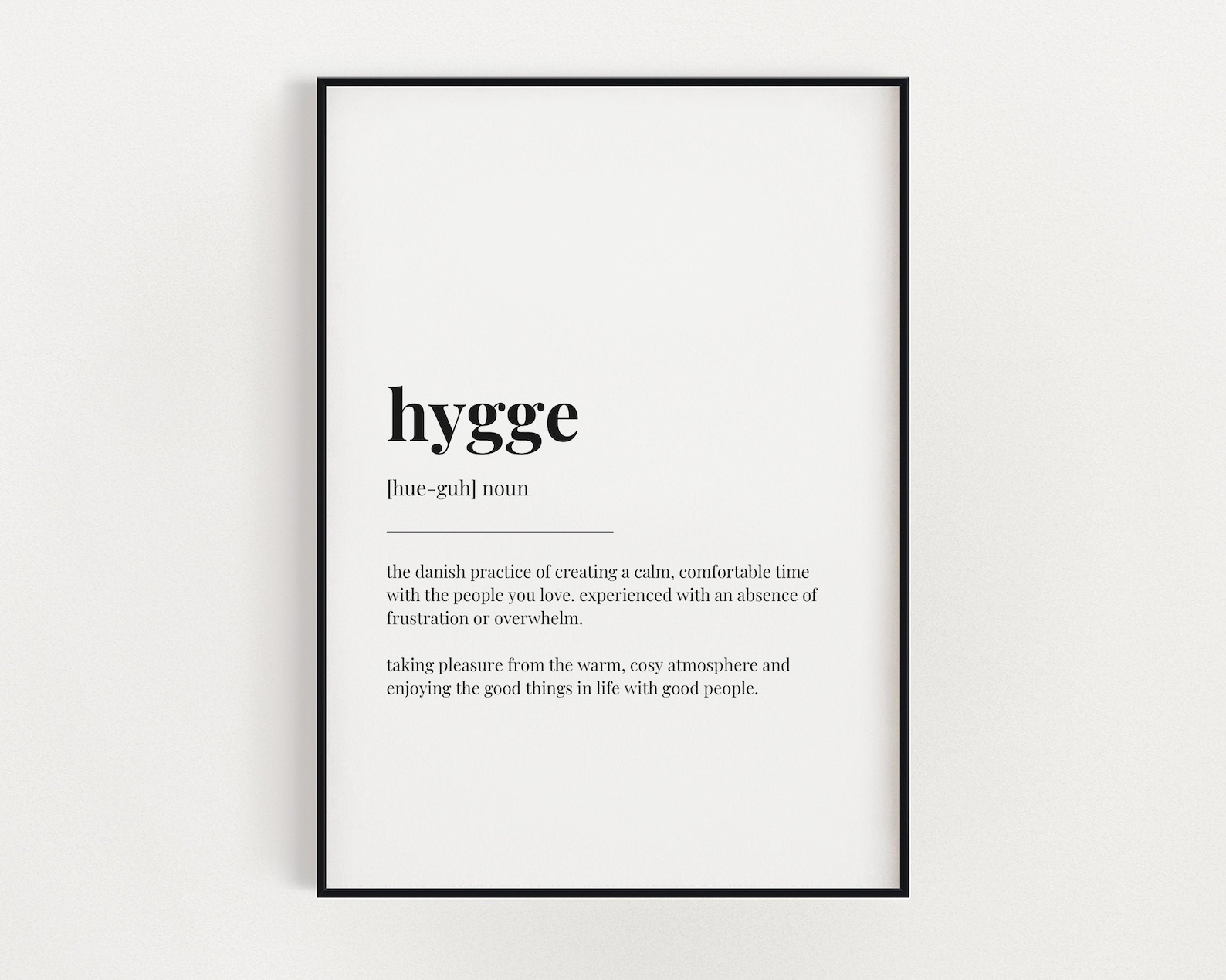 HYGGE DEFINITION MEANING Printable Wall Art Home Décor Etsy