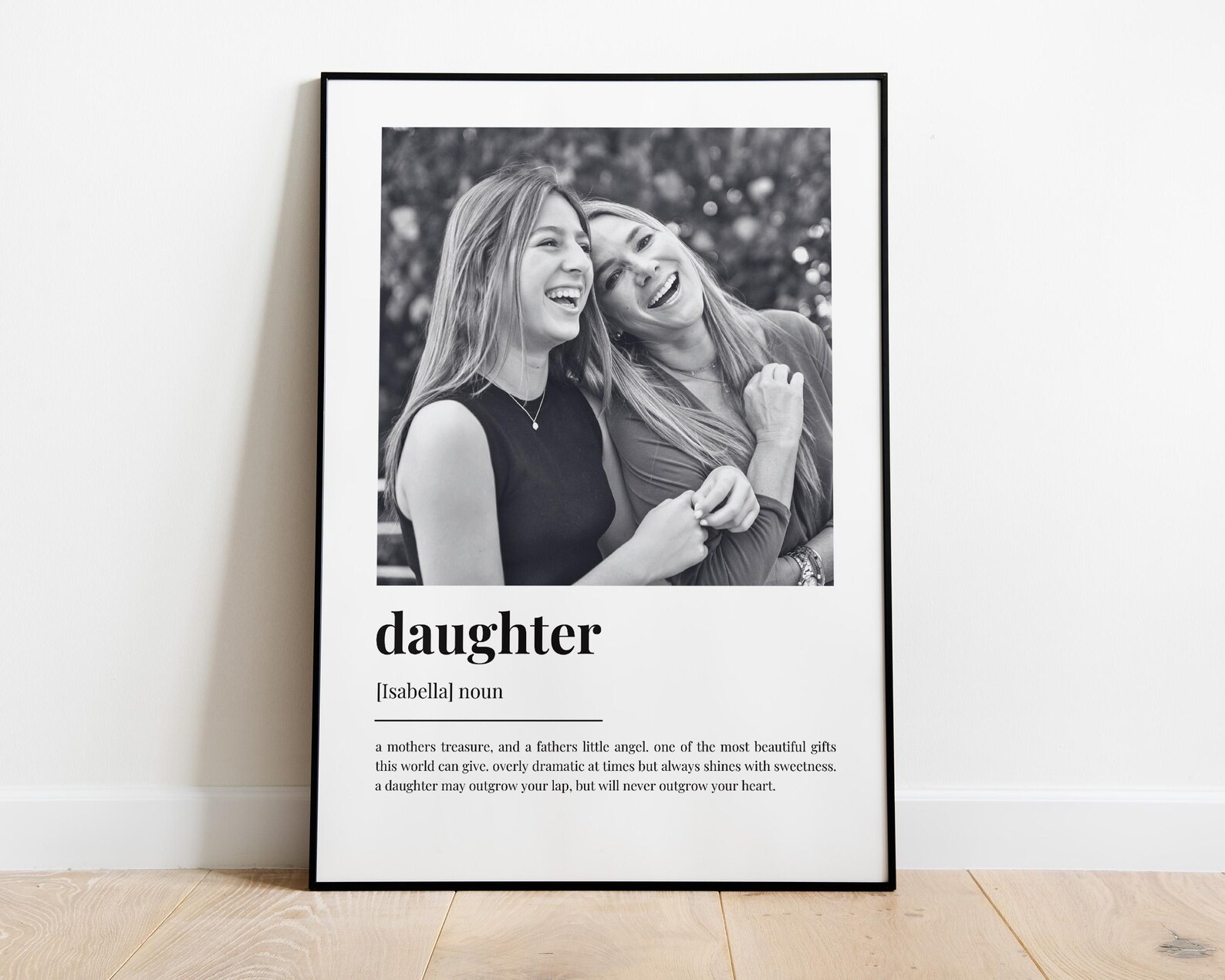 PERSONALISED DAUGHTER DEFINITION Print, Wall Art Print, Daughter Gift ...