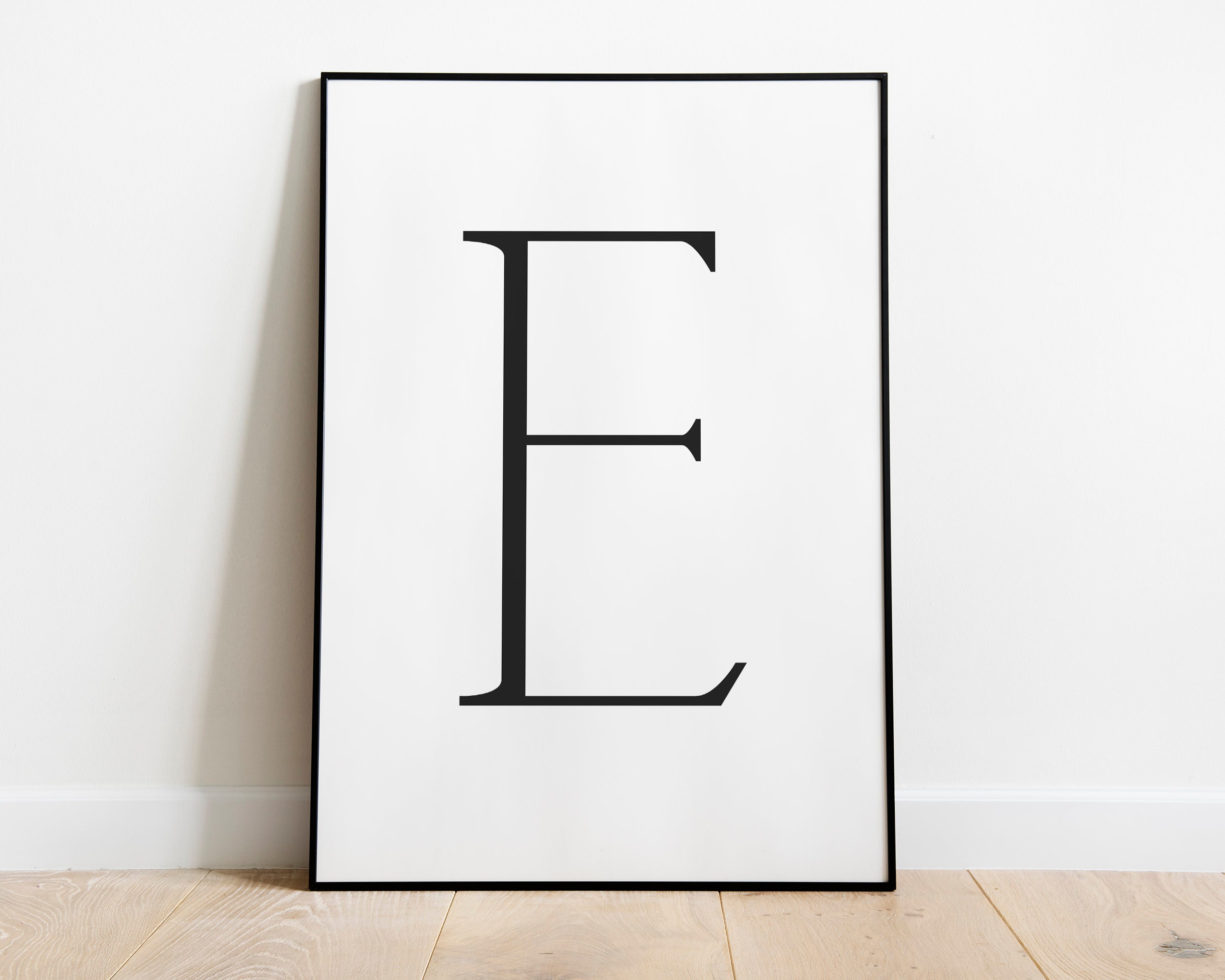 LETTER E PRINT Letter E Wall Decor Letter E Sign Nursery Etsy