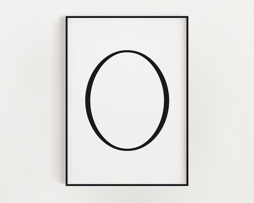 Letter O Typography Wall Art Letter O Wall Art Print Home Decor letter-o-typography-wall-art-letter-o-wall-art-print-home-decor