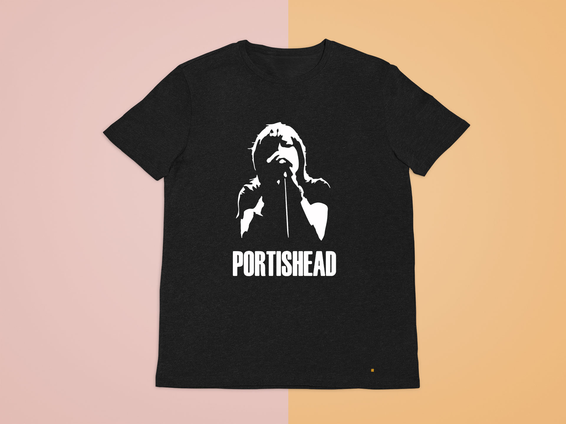 Discover Portishead Band Logo Black Tee Shirt