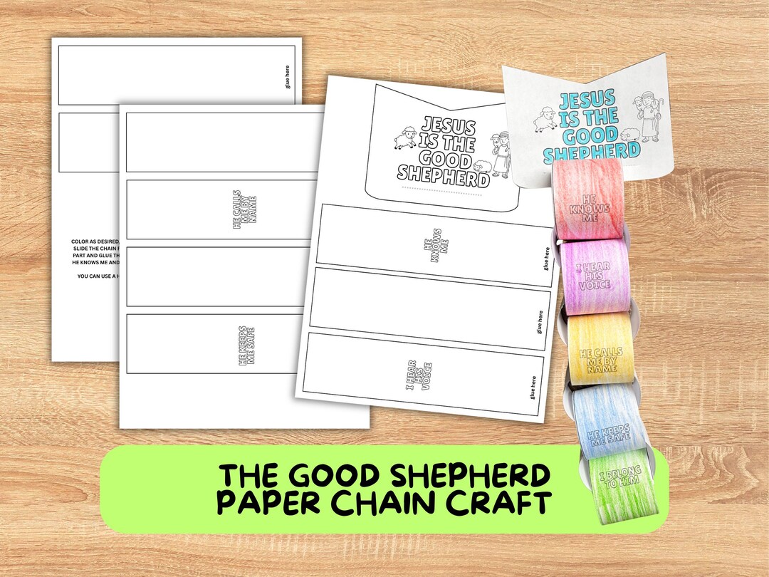 Jesus is the Good Shepherd Paper Chain Craft | Bible Craft for Kids ...