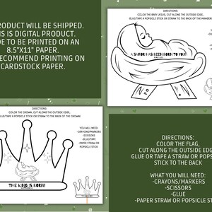 Printable Christmas Kid's Craft, Sunday School, Instant Download ...