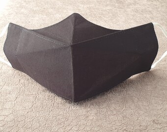 Reusable Cotton Face Mask, Triple Layer, Adjustable, Washable