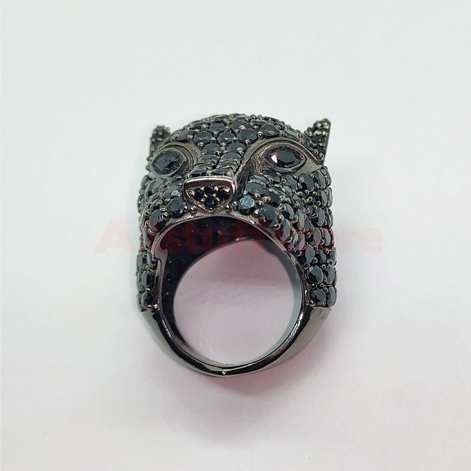 Panther Ring, Round Brilliant Cut 3 Ct Black Sapphire, Black Panther Face Ring, Mens Wedding Band, Cocktail Ring, Animal Ring, Gift for Him - Etsy il fullxfull.3400024240 nxd8