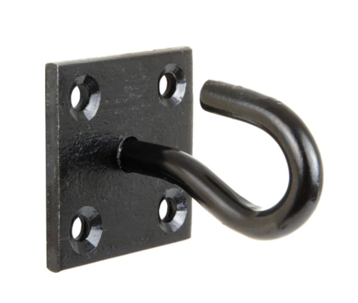 Rustic shelf brackets Chain plate hook and ring fixing Etsy