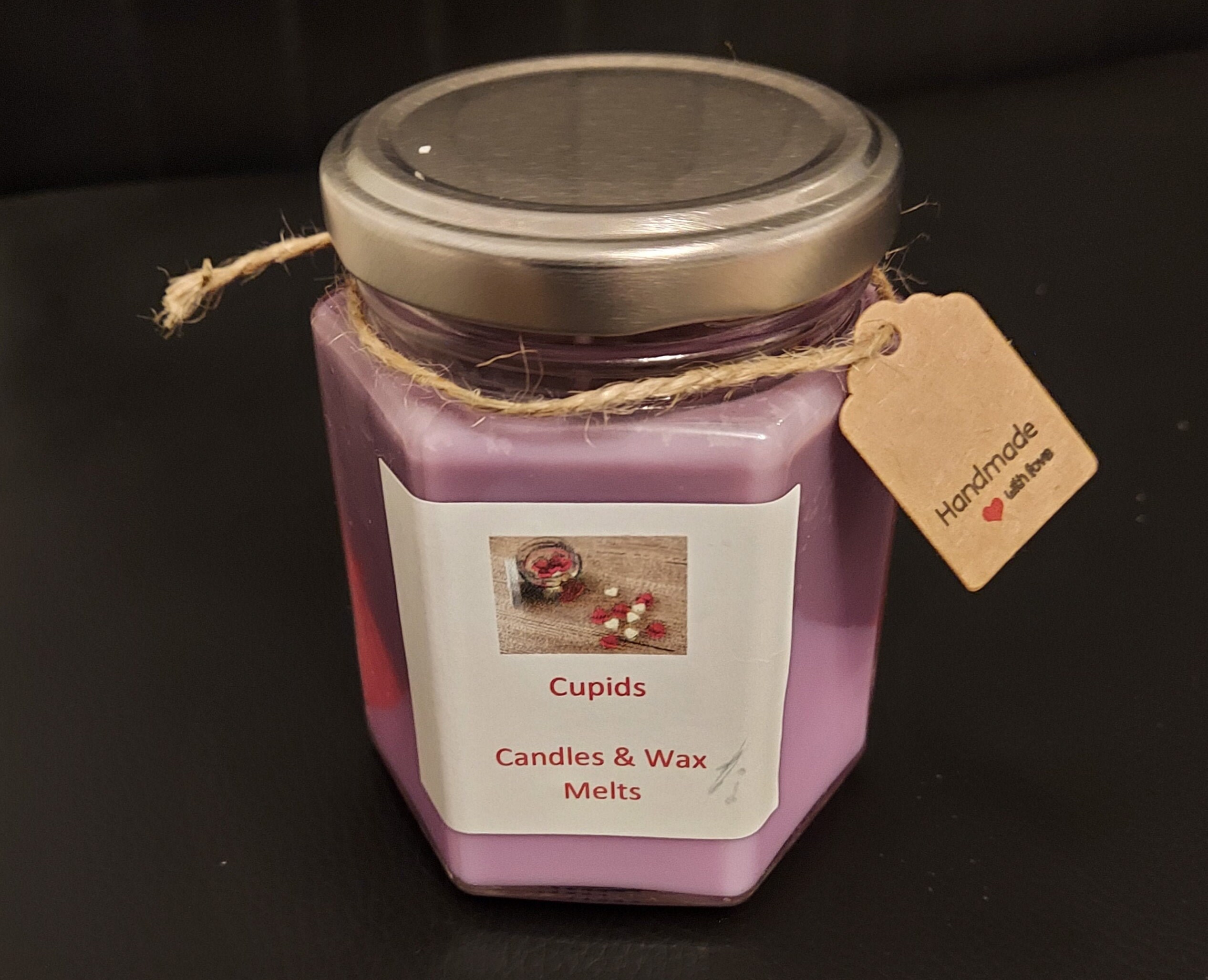 Handmade Hexagonal Scented Candle Glass Jar 100 Soy Wax Gift Etsy