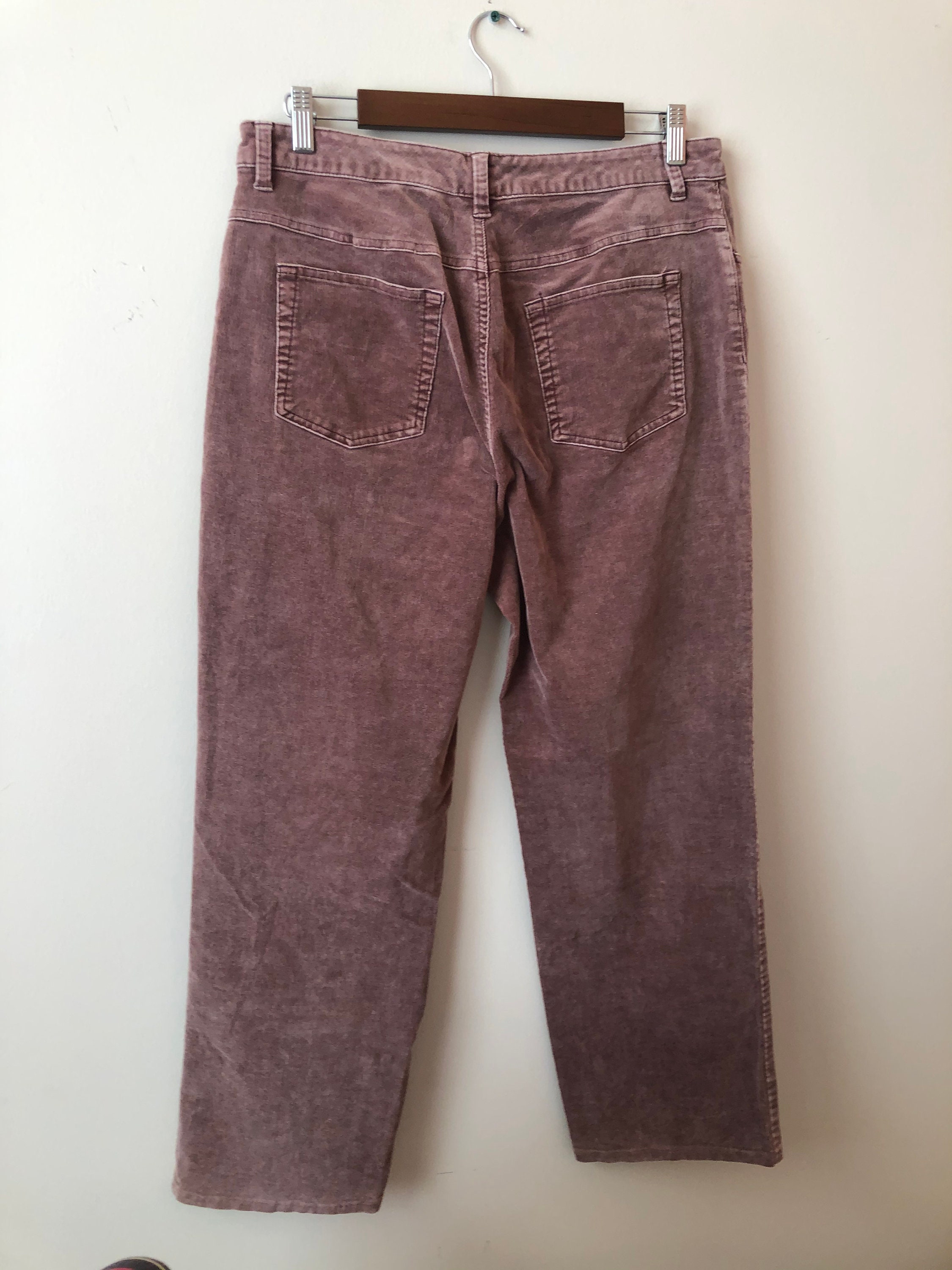 wide leg pink corduroy pants