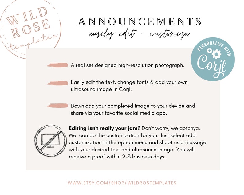 Neutral Pregnancy Announcement Edit Yourself Birth Announcement Editable Social Media Pregnancy Announcement Custom Baby Announcement
