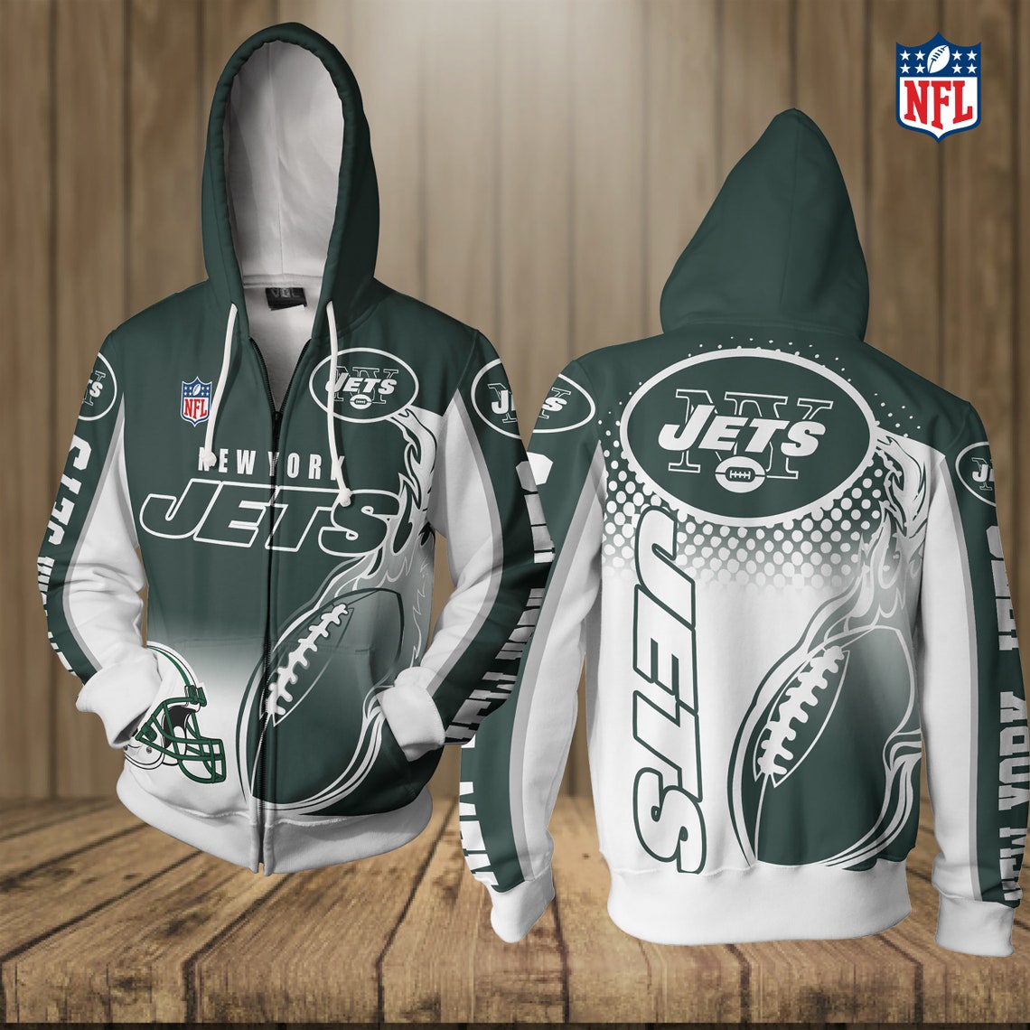 New York Jets NFL Team Hoodies 3D Pullover Hoodies For men Etsy