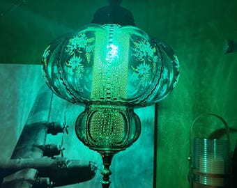 Vintage Carl Falkenstein Swag Lamp – Rewired – Hollywood Regency Statement Piece