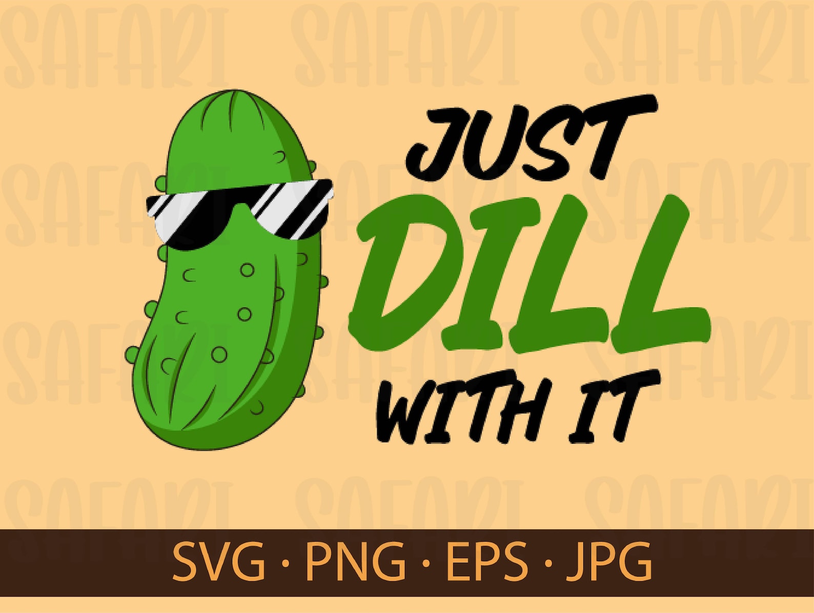 Just Dill With It SVG Dill Pickle SVG Hilarious Pickle - Etsy