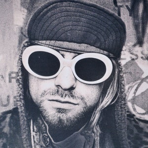 Fest 鍔 kravle Kurt Cobain Sunglasses - Etsy