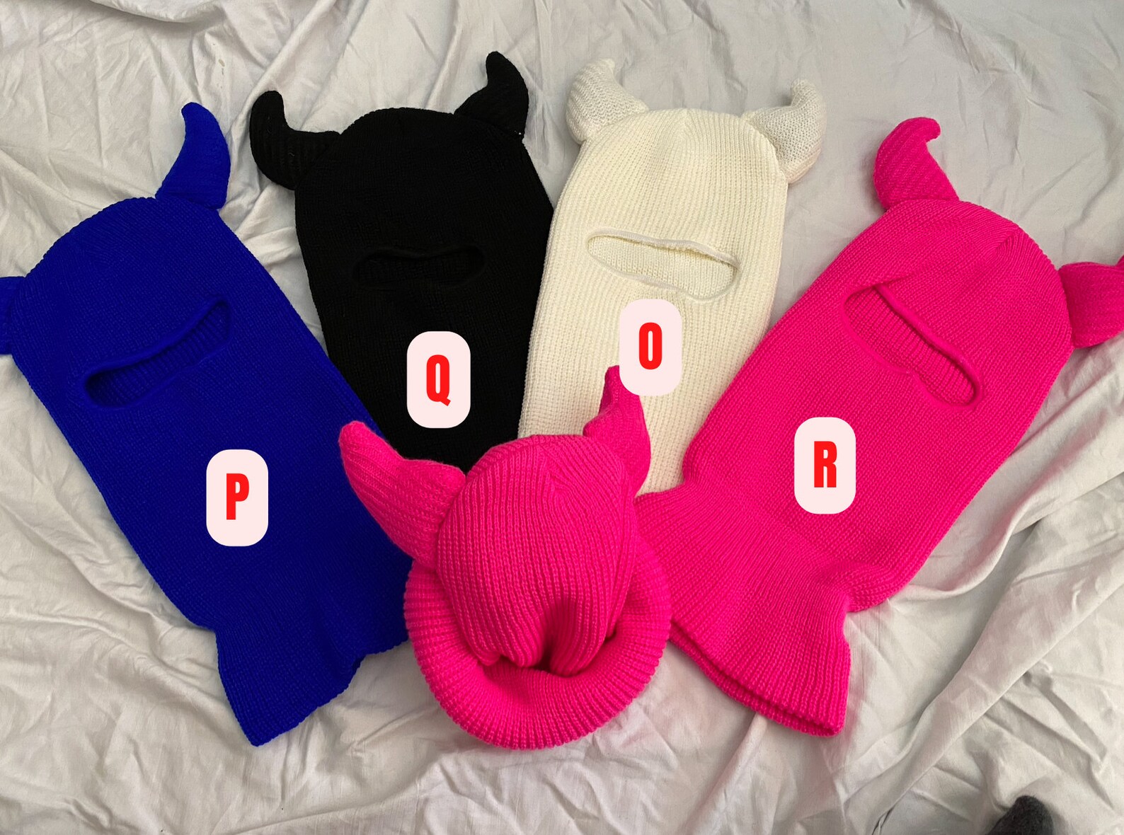 Balaclava Beanie Ski Face Mask Punk Y2K Hat With Custom Etsy