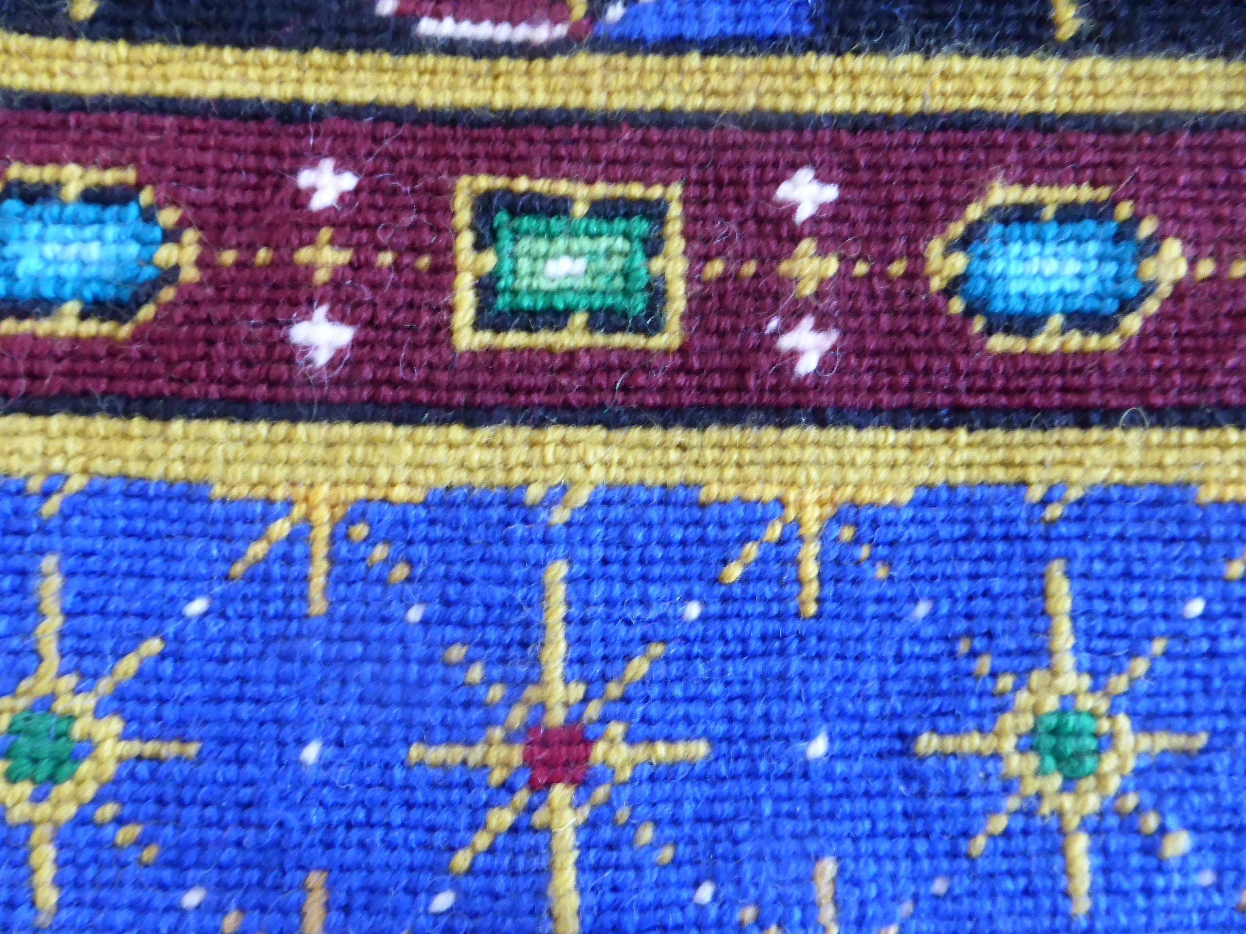 Tapestry half cross stitch chart for 'Ribbons Jewels Etsy