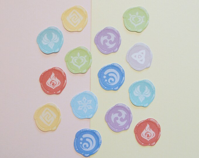Genshin Elemental Sigils Teyvat Genshin Impact - Etsy