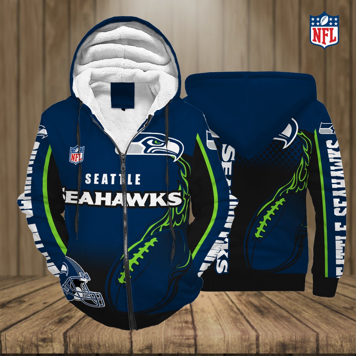 Seattle Seahawks NFL Team Hoodies 3D Pullover Hoodies For men | Etsy