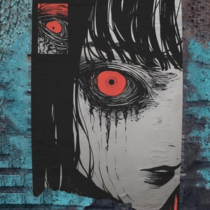 JUNJI ITO - SAD JAPANESE ANIME AESTHETIC Wall Mural