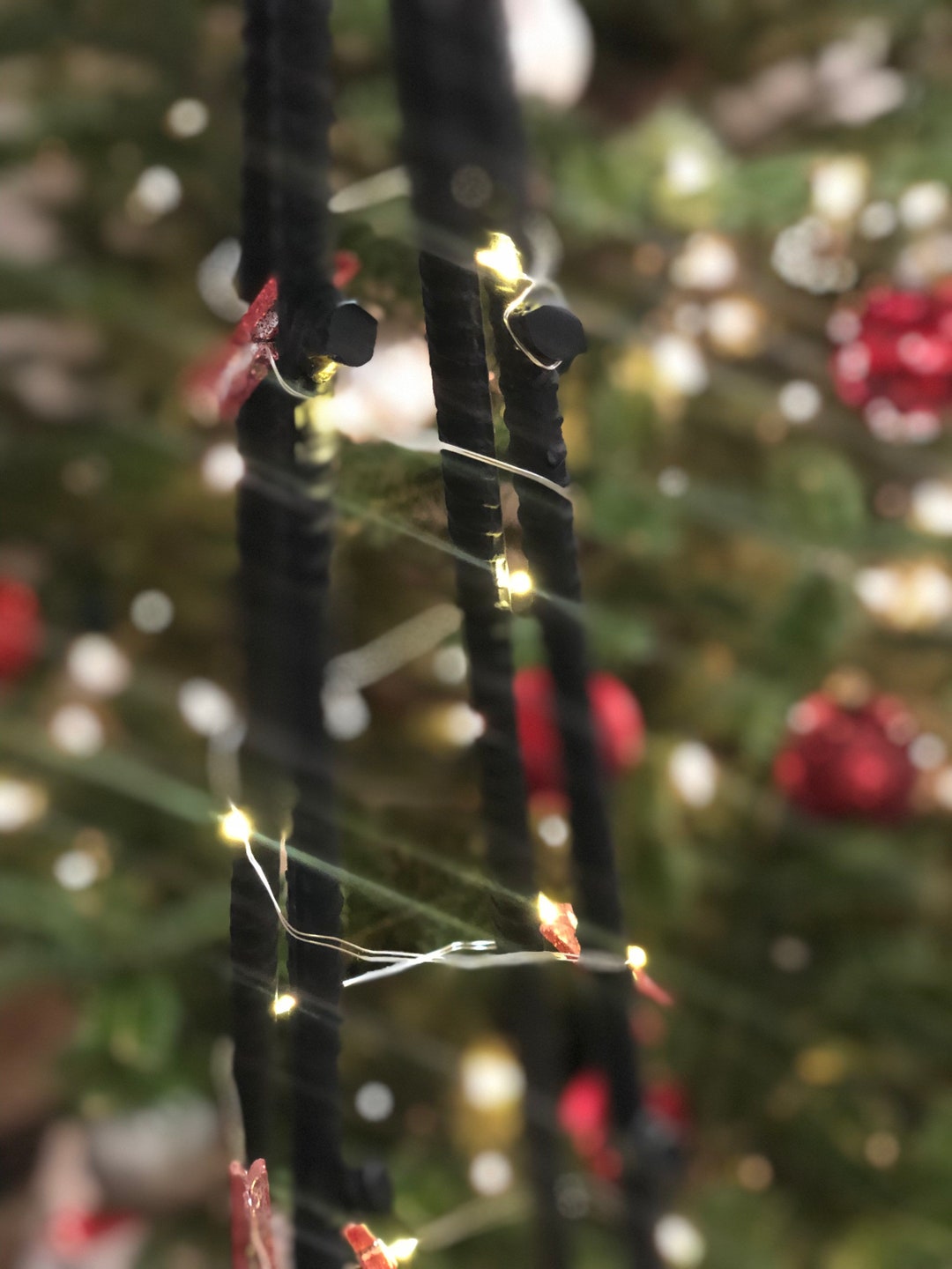 Rustic Metal Rebar Christmas Tree, Farmhouse Christmas Tree, Country